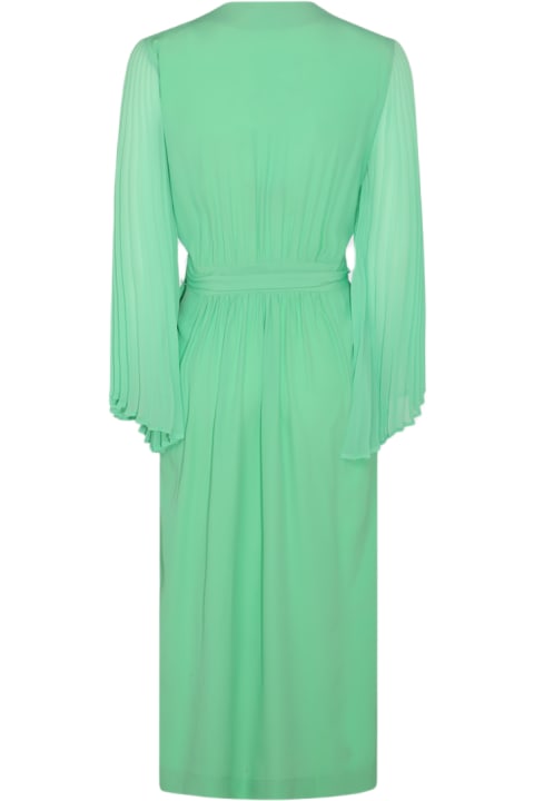 Dries Van Noten Dresses for Women Dries Van Noten Light Green Silk Blend Dress