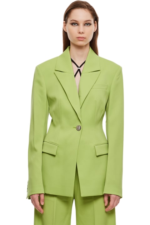 أدوات منزلية The Attico Gabardine Blue Blazer