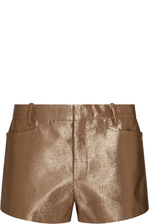 Pants & Shorts for Women Tom Ford Gold Shorts