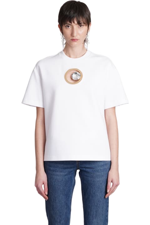 AREA Topwear for Women AREA T-shirt In White Rayon