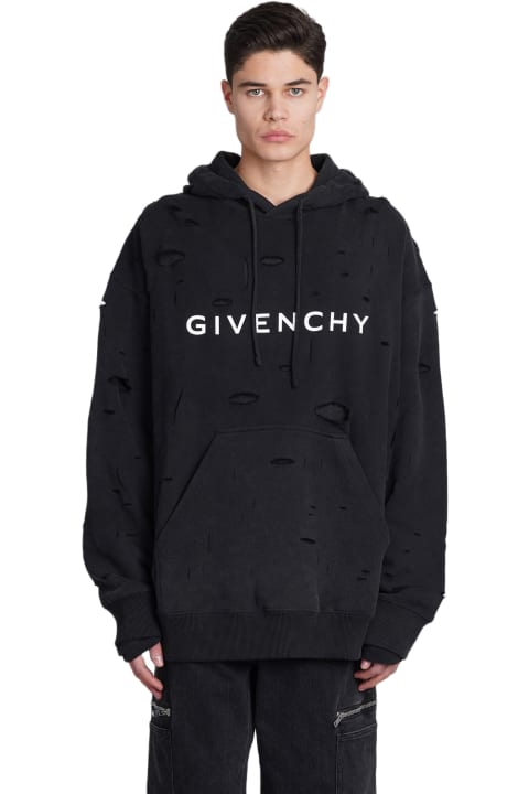 Givenchy Clothing for Men Givenchy Logo Hole Hoodie