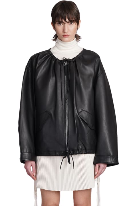 Coats & Jackets for Women Helmut Lang Leather Jacket In Black Leather