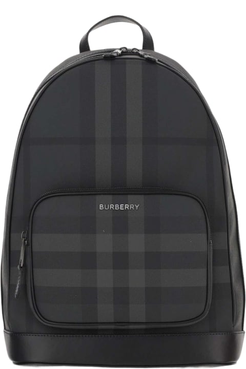 Bags for Men Burberry Rocco Backpack With Check Pattern