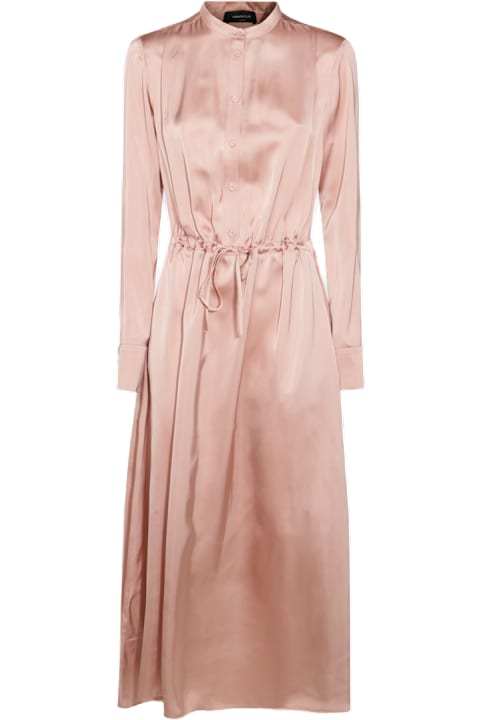 Fabiana Filippi فساتين لـ السيدات Fabiana Filippi Pink Viscose Maxi Dress