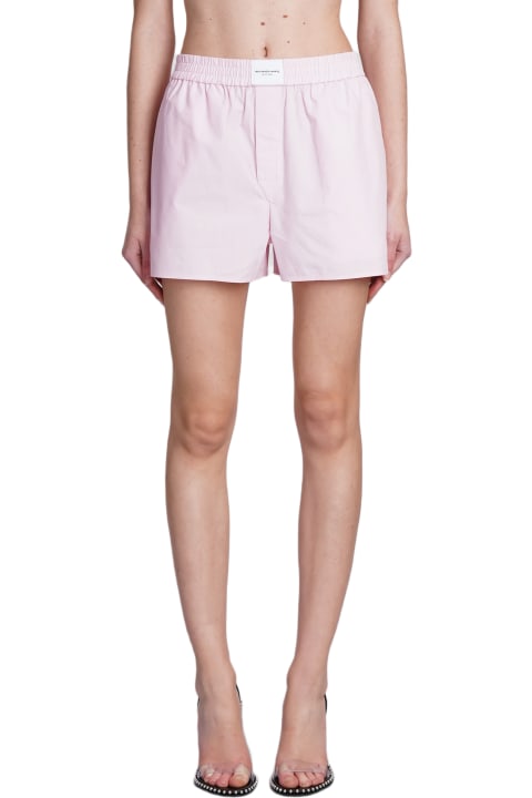 Alexander Wang Pants & Shorts for Women Alexander Wang Shorts In Rose-pink Cotton