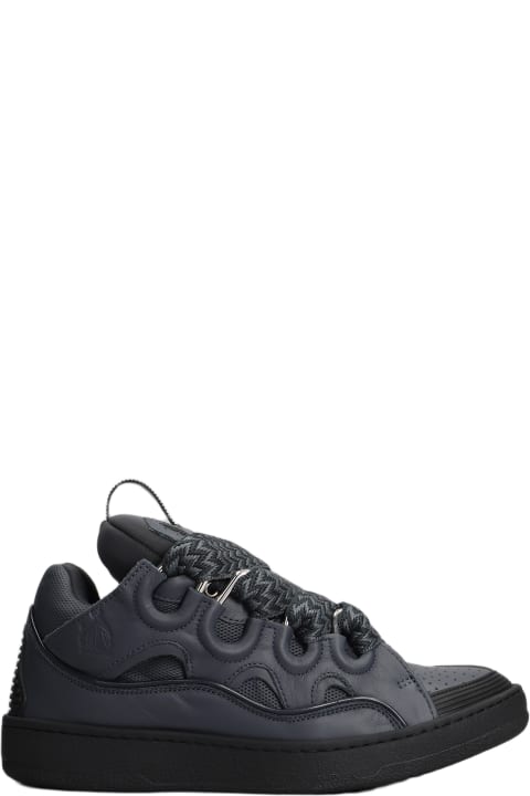 Shoes Sale for Men Lanvin Curb Sneakers In Grey Leather