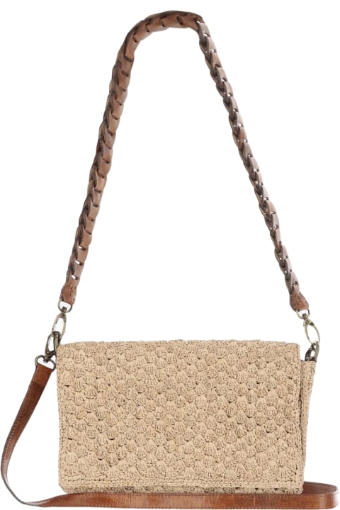 Shoulder Bags for Women Ibeliv Sonia Bag In Raffia And Leather