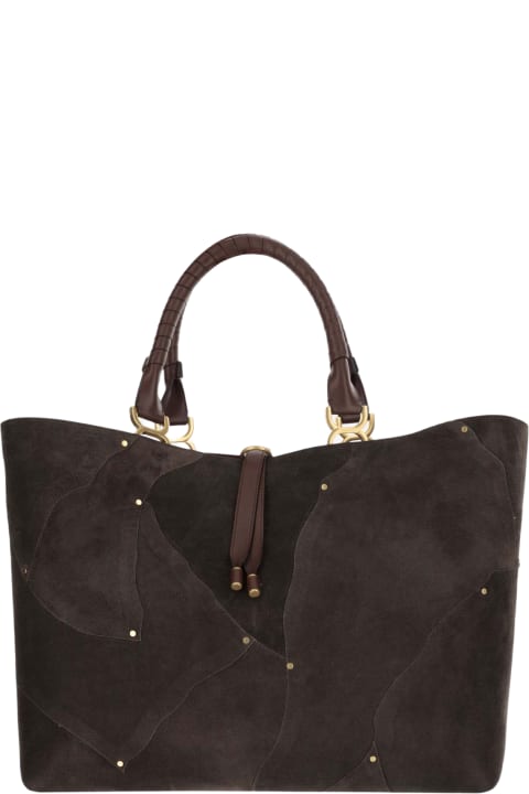 ウィメンズ トートバッグ Chloé Marcie Leather Tote Bag