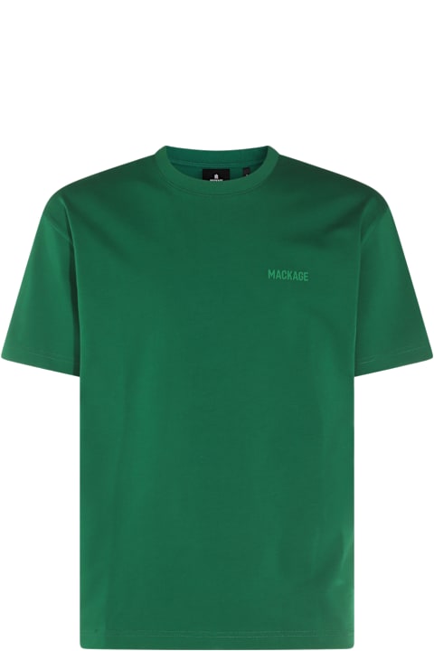 Mackage Clothing for Men Mackage Dark Green Cotton T-shirt