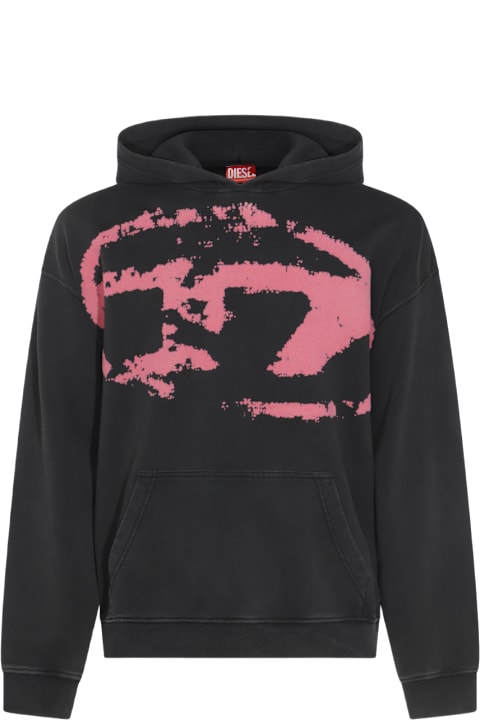 Diesel Fleeces & Tracksuits for Men Diesel Black Cotton Sweatshirt