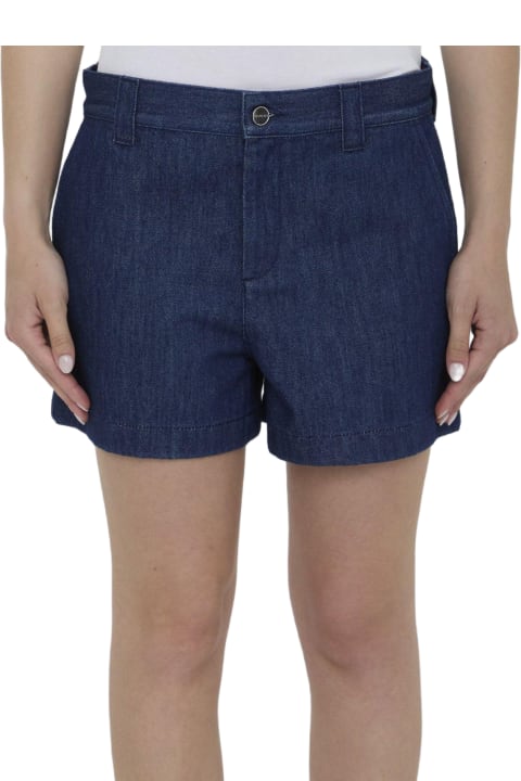 Pants & Shorts for Women Gucci Logo Detailed Low-waisted Shorts
