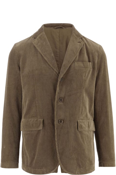 Aspesi Clothing for Men Aspesi Single-breasted Corduroy Jacket