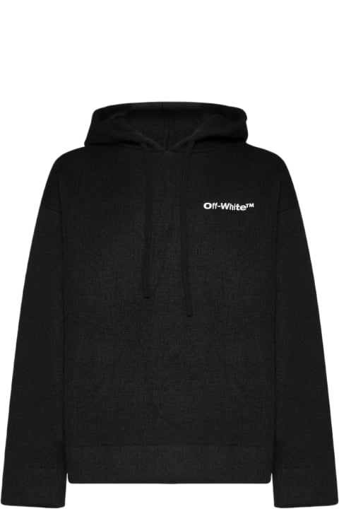 Off-White Fleeces & Tracksuits for Men Off-White Wool And Mohair Knit Hoodie
