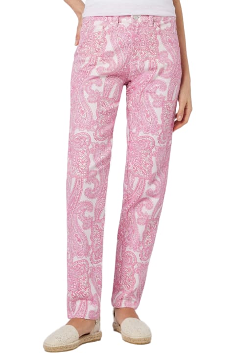Homeware MC2 Saint Barth Woman Pink Paisley Print Denim Belleville