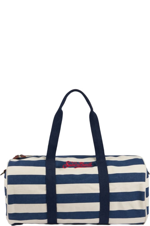 Luggage for Women MC2 Saint Barth Travel Duffel Bag With Blue Stripes