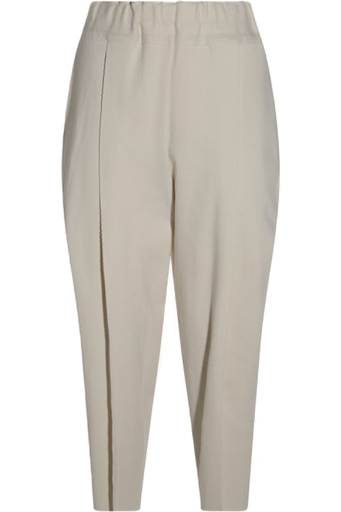 Issey Miyake Clothing for Women Issey Miyake Beige Cotton Pants