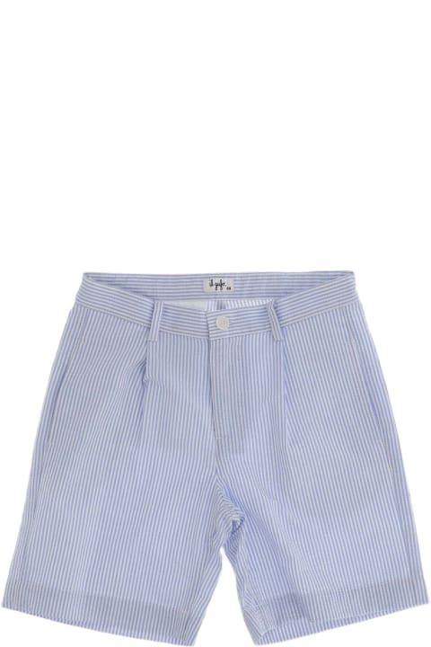 Bottoms for Boys Il Gufo Cotton Short Pants With Striped Pattern