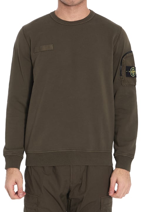 سترات صوف وبدل رياضية لـ القسم الرجالي Stone Island Sweatshirt With Pocket