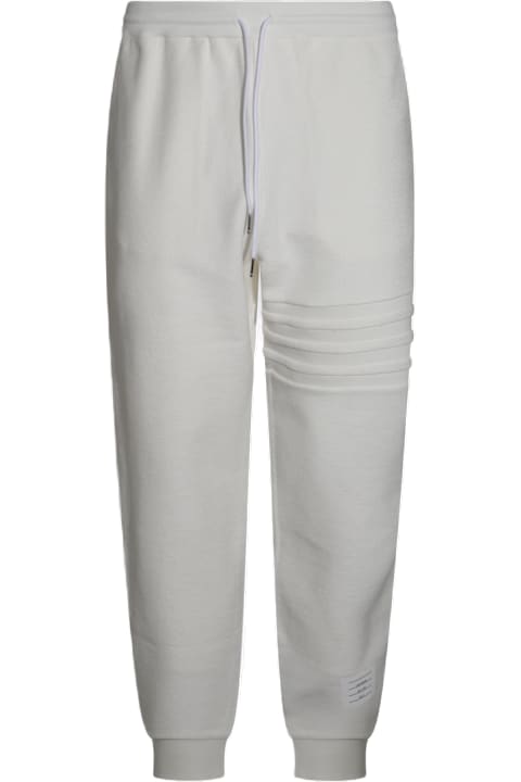 Thom Browne Pants for Men Thom Browne White Cotton Pants