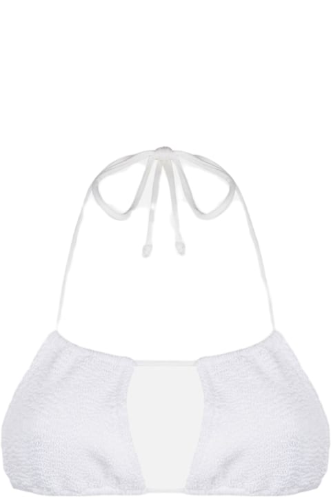 Homeware MC2 Saint Barth Woman White Crinkle Bandeau Top