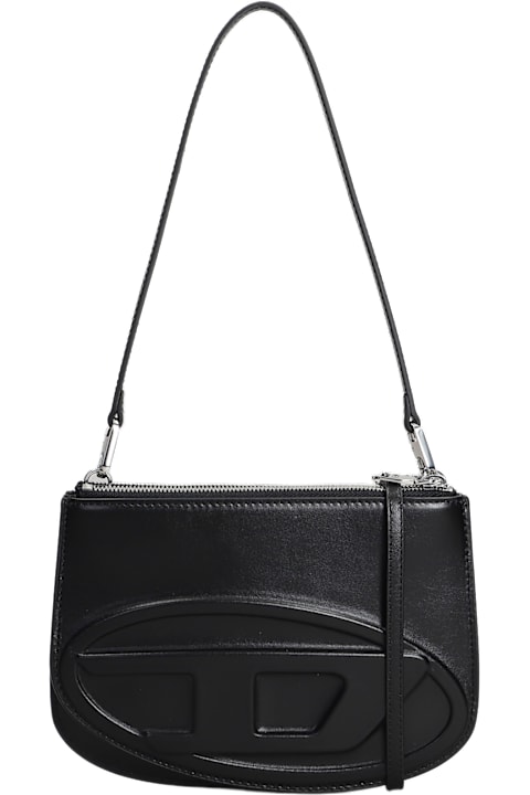Diesel Bags for Women Diesel 1 Dr 2.0 Shoulder Bag In Black Leather
