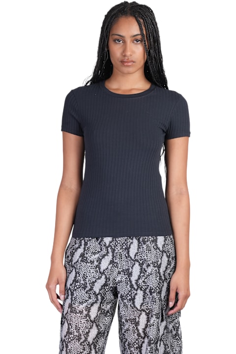 IRO Topwear for Women IRO Elonia T-shirt In Black Cotton