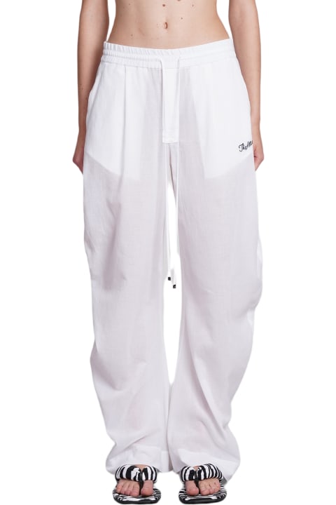 The Attico Pants & Shorts for Women The Attico Pants In White Cotton
