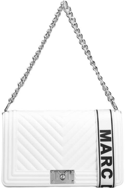 Bags for Women Marc Ellis Flat M Shoulder Bag In White Pvc