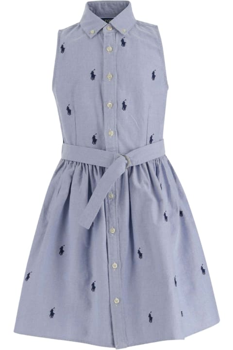 Jumpsuits for Girls Polo Ralph Lauren Cotton Dress With All-over Logo