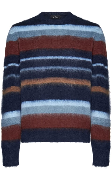 Sweaters for Men Etro Striped Mohair-blend Sweater Etro