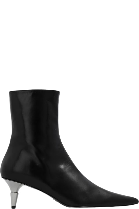 ウィメンズ Proenza Schoulerのブーツ Proenza Schouler 'spike' Heeled Ankle Boots In Leather