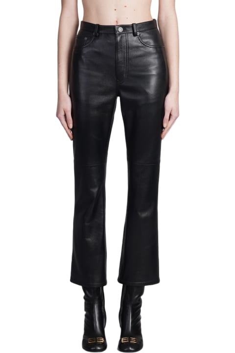 Balenciaga Clothing for Women Balenciaga Pants In Black Leather