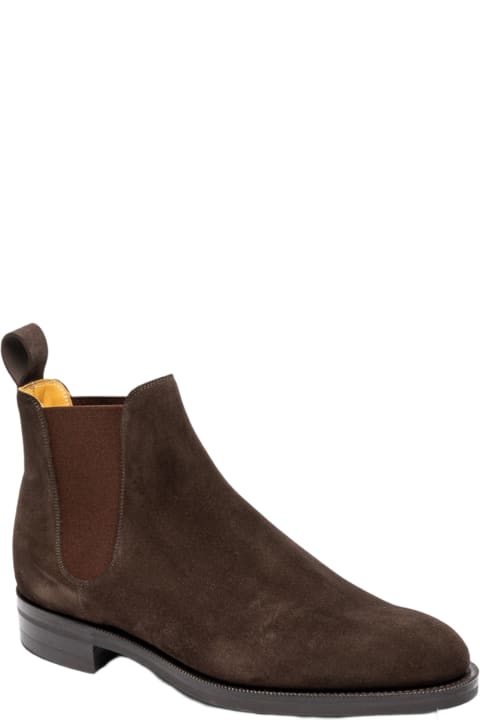 Boots for Men Edward Green Espresso Suede Boot