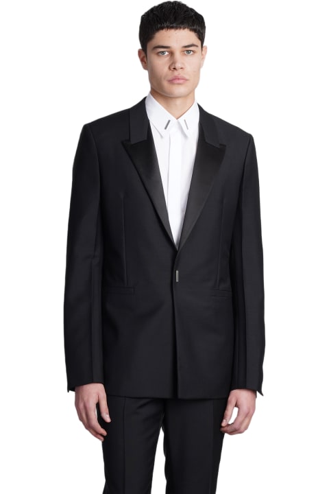 メンズ Givenchyのコート＆ジャケット Givenchy Classic Jacket In Black Wool