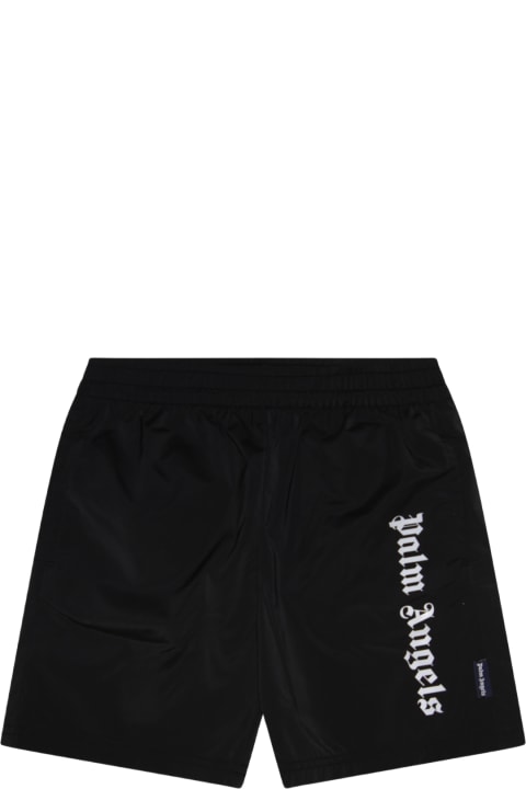 Palm Angels Bottoms for Boys Palm Angels Black Shorts