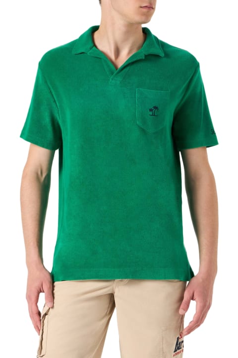Homeware MC2 Saint Barth Man Green Terry Polo