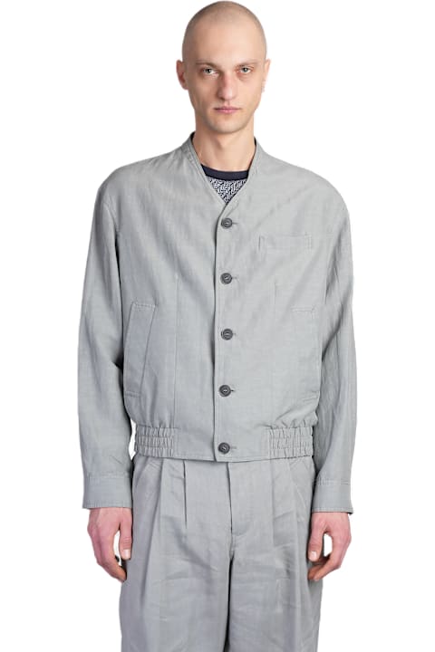 Giorgio Armani for Men Giorgio Armani Casual Jacket In Green Viscose
