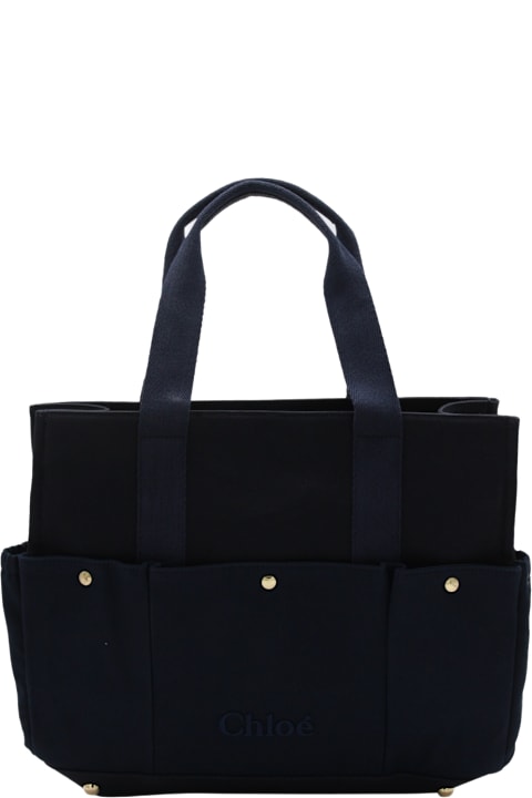 Homeware Chloé Dark Blue Cotton Totes