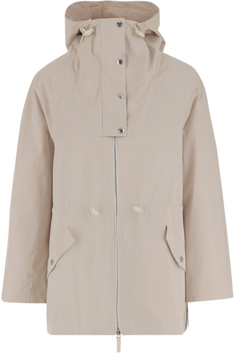 Yves Salomon for Women Yves Salomon Fabric Hooded Coat