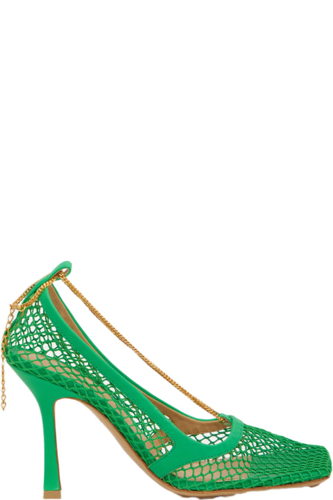 ウィメンズ新着アイテム Bottega Veneta Green Stretch Sandals