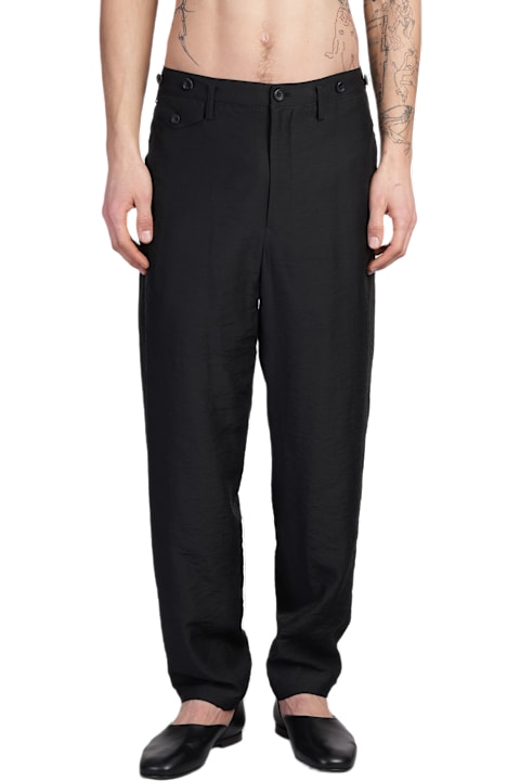 Yohji Yamamoto Pants for Men Yohji Yamamoto Pants In Black Rayon