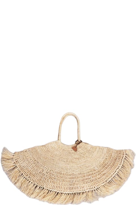 Bags for Women Cult Gaia Lucia Tote In Beige Wool And Polyamide