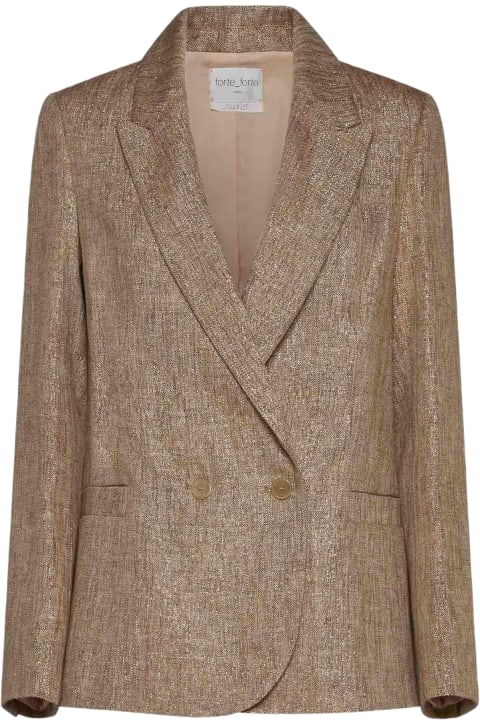 Forte_Forte Coats & Jackets for Women Forte_Forte Lurex Linen And Cotton Blazer