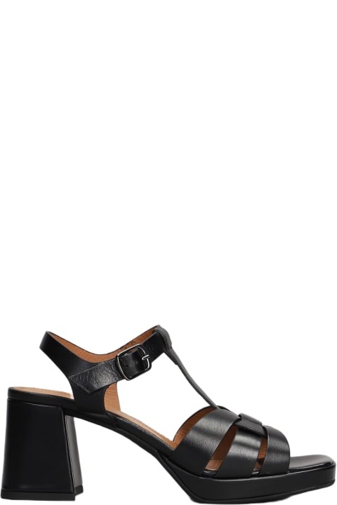 Julie Dee Shoes for Women Julie Dee Sandals In Black Leather