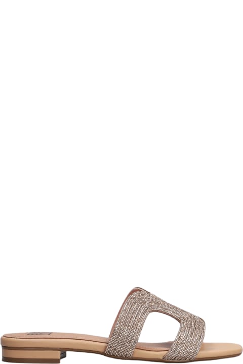Sandals for Women Bibi Lou Spongecake Flats In Powder Leather