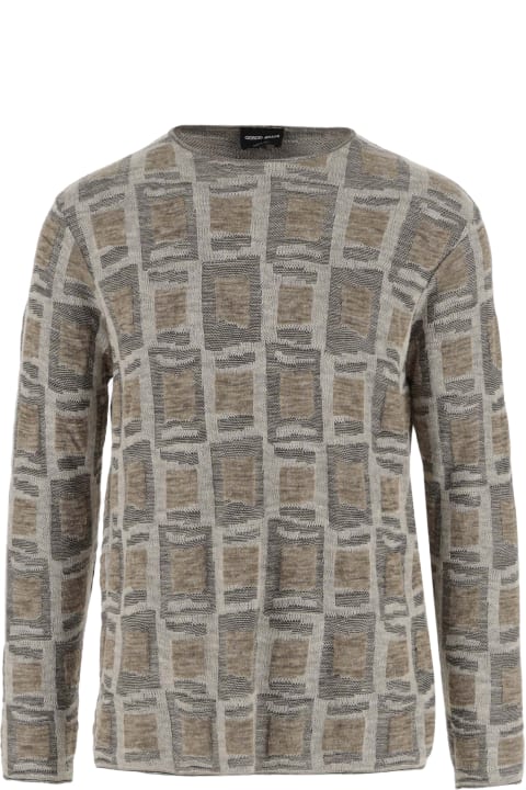Giorgio Armani for Men Giorgio Armani Wool And Linen Blend Pullover