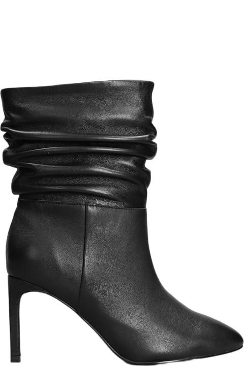 Bibi Lou Boots for Women Bibi Lou High Heels Ankle Boots In Black Leather