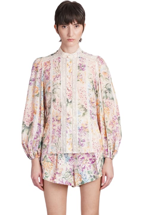 Zimmermann for Women Zimmermann Shirt In Multicolor Cotton