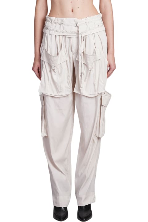 Isabel Marant Clothing for Women Isabel Marant Hadja Mid-rise Belted Cargo Trousers
