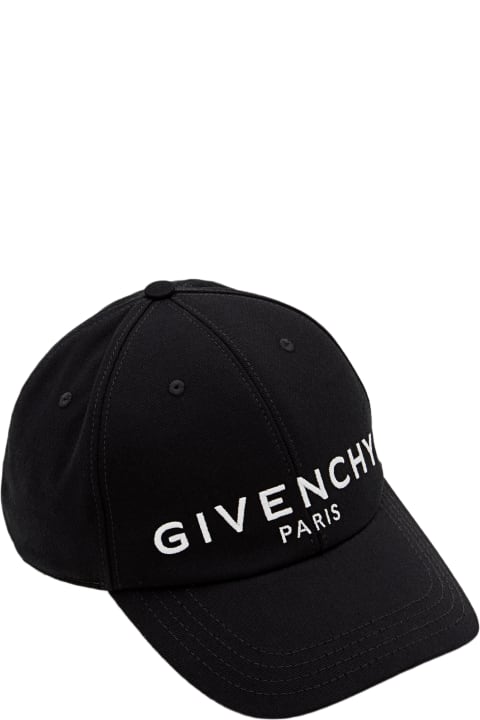Hats for Men Givenchy Curved Cap With Embroidered Logo